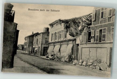Bouxieres-sous-Froidmont Straße Trümmer WK I