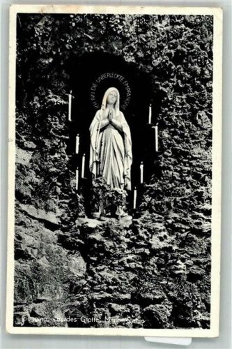 Maria Gugging 1955 Lourdesgrotte Mariastatue