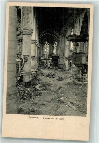 Becelaere Kirche Trümmer