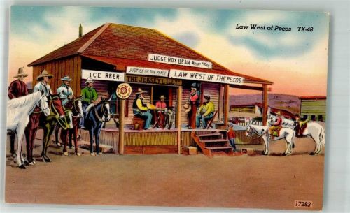 Boston Gasthaus Law West of Pecos Ort lt. Verlag