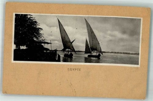 Suez 1911 Segelboote Nil Ort lt. Stempel