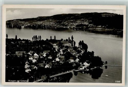 Wangen Fliegeraufnahme des Ortes am Untersee