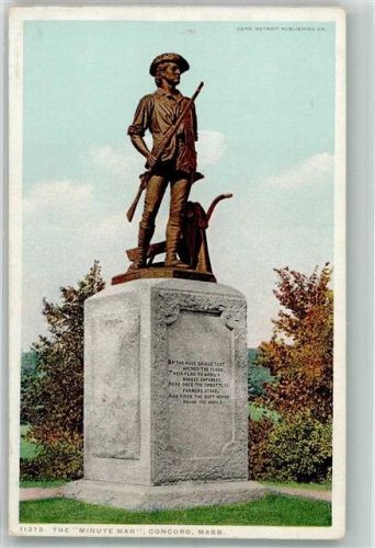 Concord Denkmal The Minute Man Schlacht im Jahr 1775