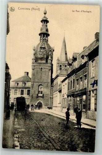 Comines 1916 Feldpost WK I Nr, 406 La Rue d´Hurlupin
