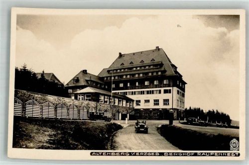 Altenberg Gasthaus Berghof Raupennest Hüttenstempel
