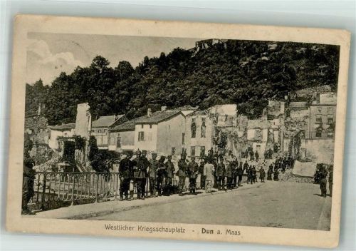 Dun 1915 Uniform soldaten Westlicher Kriegsschauplatz Feldpost WK I 9.Res.Div.