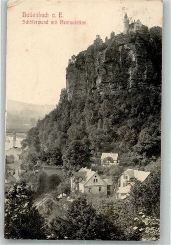 Decin 1909 Gasthaus Schäferwand