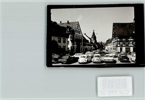 77723 W7614 Gengenbach FOTO KEINE AK Marktplatz, VW Käfer
