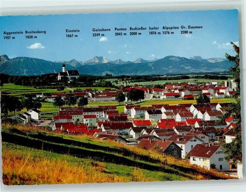 Marktoberdorf Ortsansicht und Gipfelkarte AKU2