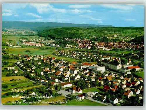 Haagen Blick auf Haagen und Brombach von der Burgruine Rötteln
