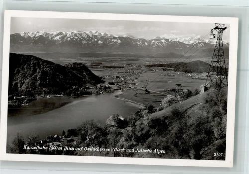 9500 Villach-Innere Stadt - Kanzelbahn mit Blick auf Ossiachersee Villach und Julische Alpen