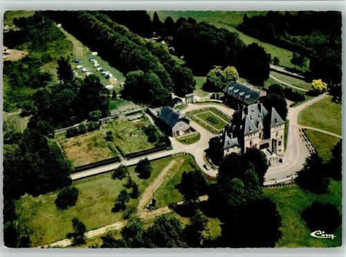 Ciney Luftaufnahme Hotel Chateau St. Roch AKU2