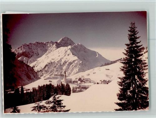 Hirschegg Ortsansicht Winteraufnahme