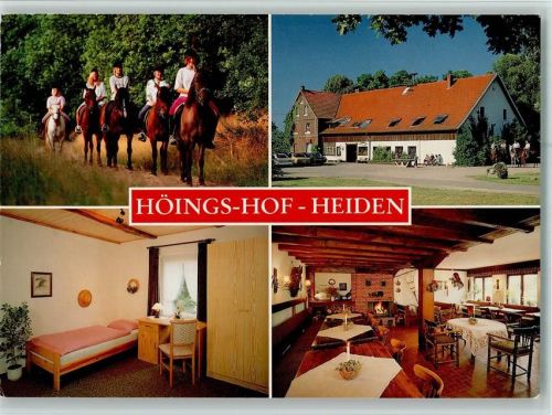 Heiden Höings-Hof-Heiden Innenaufnahmen Ausritt 4-Bildaufnahme