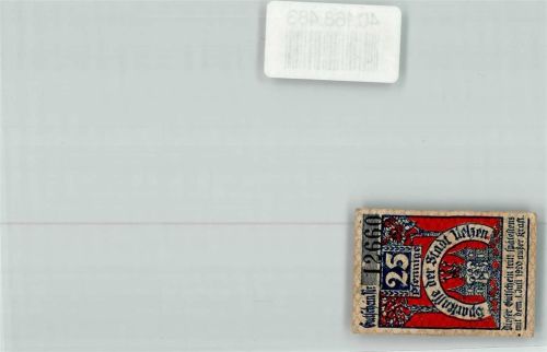 Uelzen Notgeld 25 Pfennig Sparkasse