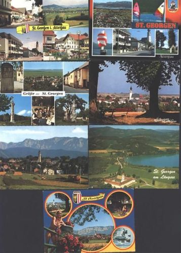 4880 Sankt Georgen im Attergau - Lot mit 10 AK (1 doppelt)