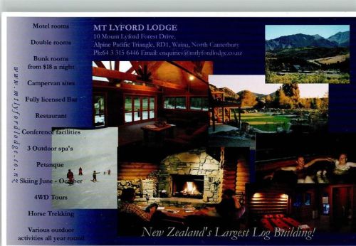 Lyford Lodge Neuseelands größte Log Gebäude AKU2