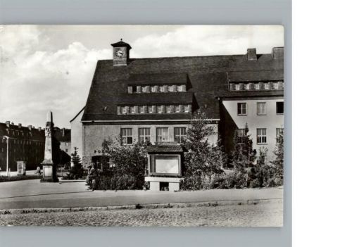 Johanngeorgenstadt Johanngeorgenstadt Postamt mit Postsäule