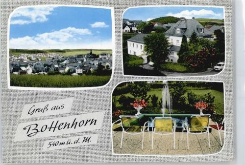 Bottenhorn Springbrunnen Haus Auto Gesamtansicht Pension Staus-Becker