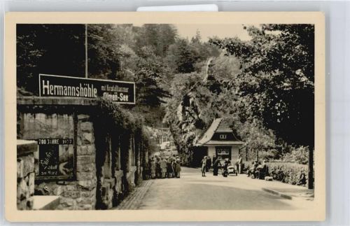 Rübeland Fußgänger Haus Baum Höhle