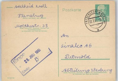 Fredersdorf Ganzsache , Sinalco