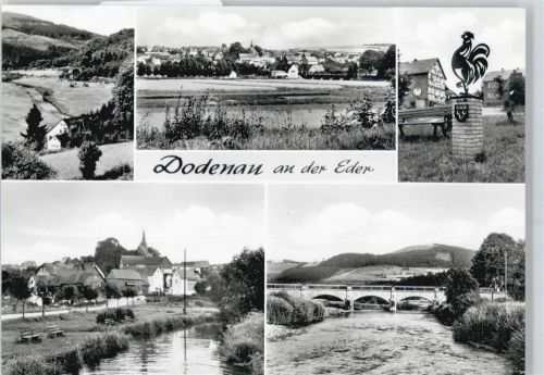 Dodenau Fluss Brücke Bank Feld