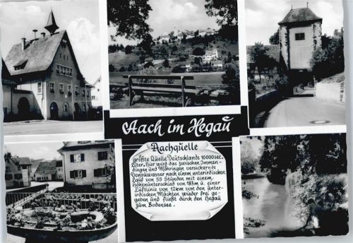 Aach Turm, Bank, Fluss