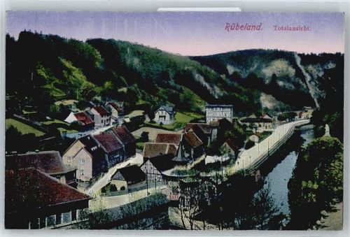Rübeland Fluss Haus Berg Wald