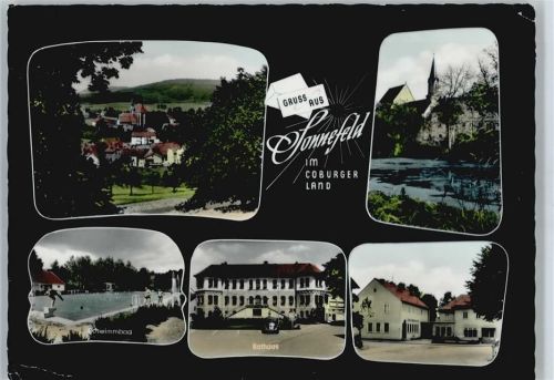 Sonnefeld Schwimmbad Rathaus Kirche