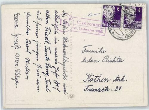 Wendemark Landpoststempel