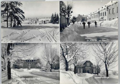 Schöneck Jugendherberge, Hotel Schönecker Hof, Dr.-Külz-Straße, Rathaus