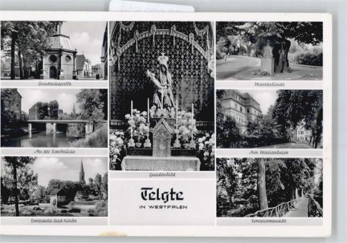 Telgte Gnadenkapelle, Emsbrücke, Kirche, Gnadenbildm Marienheim
