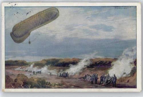 Fesselballon , sign. Hans Rudolf Schulze