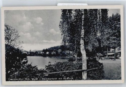 Georgenthal gel. 18.6.36, Hammerteich mit Kurhaus