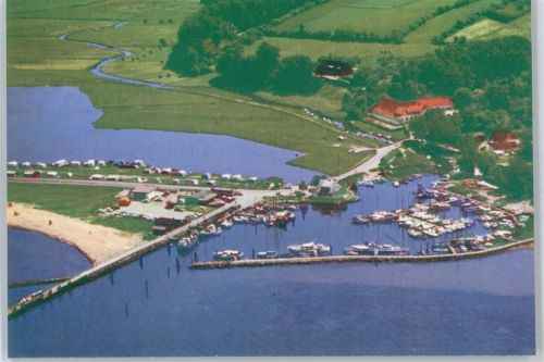Westerholz Fliegeraufnahme, Campingplatz, Hafen, AK-Probedruck