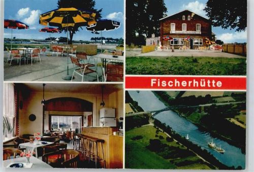 Hanerau-Hademarschen Gaststätte, Restaurant Fischerhütte, Fliegeraufnahme Hochbrücke