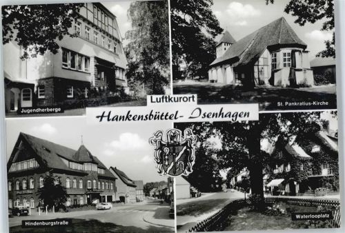 Hankensbüttel Jugendherberge, Hindenburgstraße, Waterlooplatz, Kirche