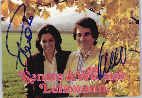 Renate und Werner Leismann , signiert Schlagersänger