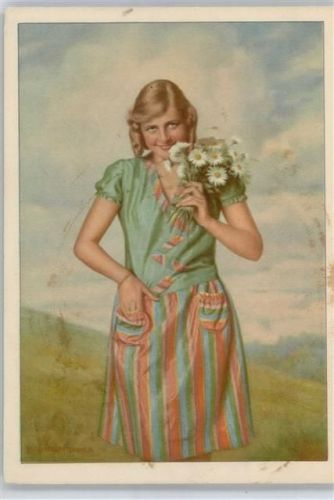 Mädchen mit Blumen
