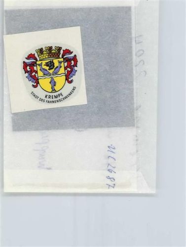 Krempe Foto mit Negativ, Wappen