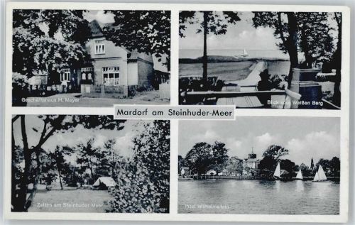 Mardorf Landpoststempel, Insel Wilhemstein, Geschäft Meyer