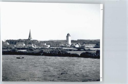 Sörup Foto mit Negativ, Blick zur Kirche