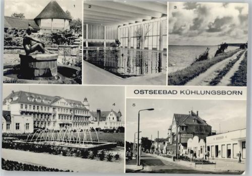 Kühlungsborn Konzertgarten Ost, Schwimmbad, Weg nach Heiligendamm, Erholungsheim Georgi Dimtroff, Maxim-Gorki-Straße, Kaufhaus Bartelmann