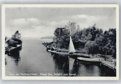 Lenz Plauer See, Einfahrt zum Kanal