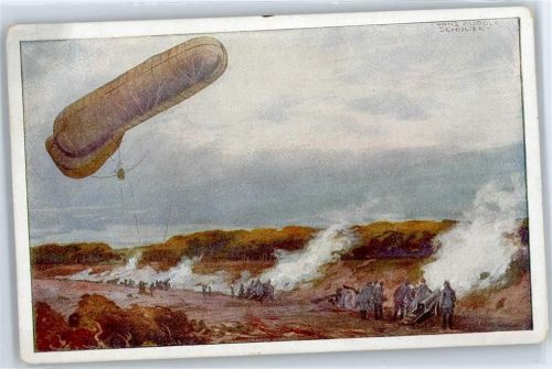 Fesselballon, sign. Schulze
