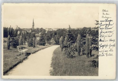 Löbau In den Anlagen, Blick zur Nicolaikirche