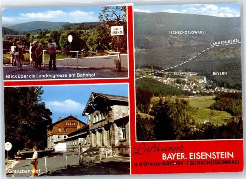Bayerisch Eisenstein Grenzbahnhof, Landes-Grenze