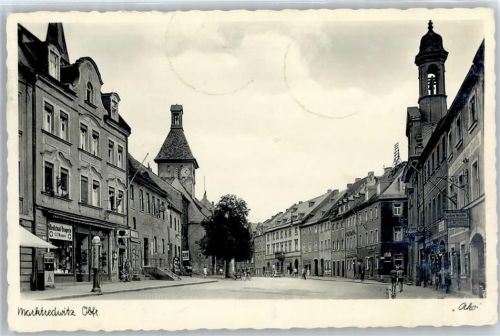 Marktredwitz Hauptstrasse , Marke teilweise entfernt