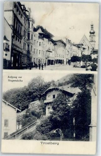 Trostberg Aufgang zur Siegertshöhe, Straßenansicht