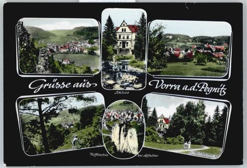 Vorra Gesamtansicht, Schloss, Rifflerfelsen